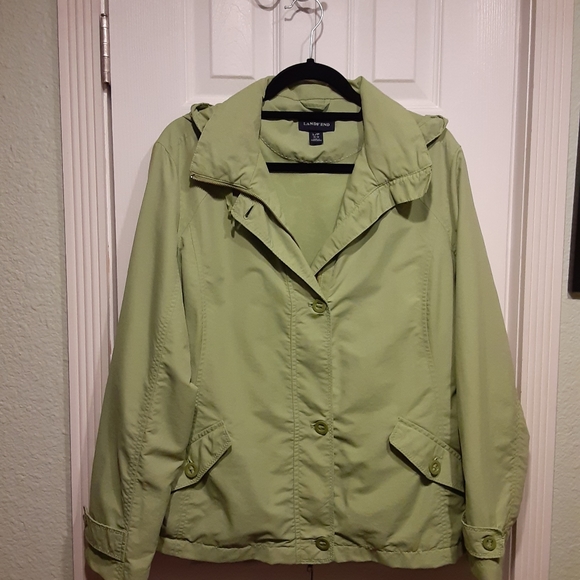 LANDS' END lightweight hooded jacket LP - Picture 1 of 8